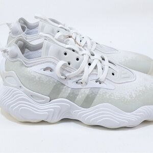 Men’s adidas Trae Young 3 White Metallic Silver Size 11.5 Basketball